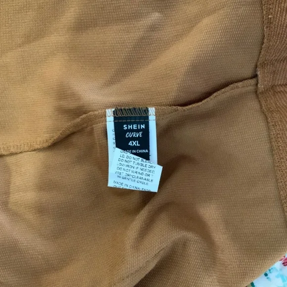 Brown Corduroy Pinafore Retro Boho Jumper Dress Plus Size 4X - Picture 8 of 9